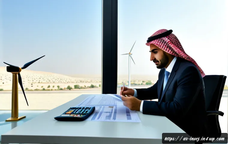 대체투자 포트폴리오의 ROI 계산 방법 - Photorealistic financial advisor in a tailored modest business suit reviewing an alternative investm...